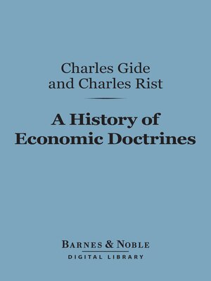 cover image of A History of Economic Doctrines